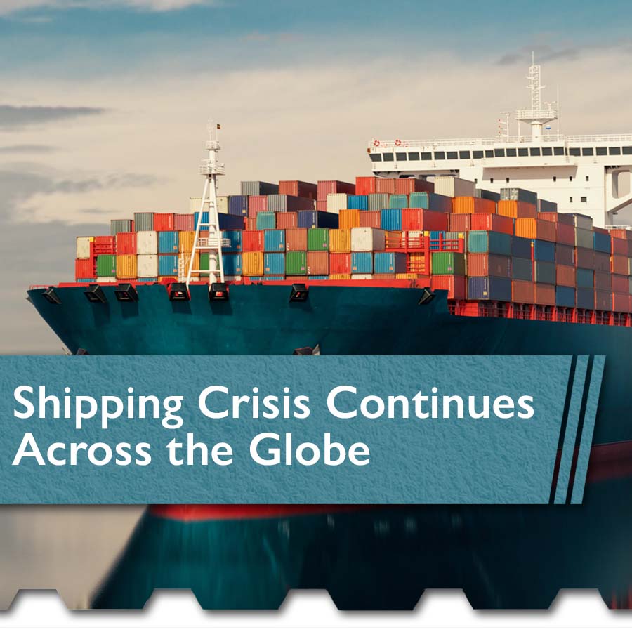 Shipping Crisis Continues Across the Globe squr - The Chemical Company